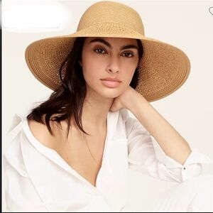 J. Crew Textured summer straw hat